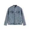 Jaqueta Jeans Cropped Retrô Americana Masculina Nova Marca Tendência High-End Malandro Cool Solta Versátil Roupa de Trabalho Jaqueta Jeans