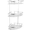Estante de Esquina para Baño sin Taladro, Aluminio Espacial de Doble Capa, Resistente a la Corrosión, Estante Triangular de Almacenamiento para Baño, Gran Cantidad Disponible