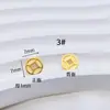 Colgante de Pony de Acero de Titanio con Moneda de Cobre, Etiqueta Pequeña DIY de Año Nuevo, Año del Caballo, Hazte Rico Inmediatamente, Accesorio con Galvanoplastia al Vacío de Oro de 18 Quilates