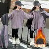 Chaqueta con capucha para niña de otoño e invierno, abrigo cálido acolchado de algodón grueso, nuevo estilo 2026, ropa exterior elegante tres en uno