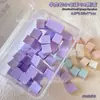 Esponja para Nail Art Cubo de Carne Mini Blush Degradê Pinça de Aço Inoxidável Ferramenta Quadrada Pequena para Unhas