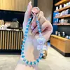 Nueva Cadena Luminosa de Cristal de Amor para Teléfono Móvil Cadena Colgante Pequeña Fresca Hecha a Mano Bolso con Cadena Llavero Cordón de Lujo Ligero para Teléfono Móvil