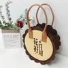 Nueva bolsa de fieltro para regalo del Festival del Medio Otoño, bolsa de regalo con forma de pastel de luna, bolso de fieltro, regalo de empresa, regalo de acompañamiento.