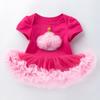 Ropa infantil transfronteriza para niñas de 0 a 2 años, vestido para bebé, falda de manga corta para vacaciones, falda de una pieza, ropa de escalada al por mayor