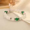 Pulsera para mujer estilo ins de moda personalizada, pulsera de cuentas de cristal natural, joyería de piedra ojo de tigre, venta al por mayor, transfronterizo Europa y Estados Unidos