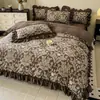 Capa de Edredom de Algodão Gaze Dupla Classe A Lençol de Cama Capa de Edredom de Peça Única Pura Algodão Conjunto de Quatro Peças Lençol de Cama para Dormitório Estudantil Conjunto de Três Peças 4