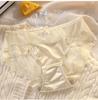 Satin Pure Desire 2026 Nova Calcinha de Renda Estilo Francês de Luxo para Mulheres Calcinha Feminina Nova de Seda Gelada Satinada Cintura Média-Baixa
