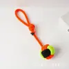 Juguete para cachorros Cuerda resistente para morder con nudo Juguete para perros Cuerda con bola para aliviar el aburrimiento Palo para la dentición de perros Juguete interactivo de tira y afloja para perros