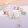 Pulsera de Cuentas Pequeña y Fresca Kt, Pulsera de Dibujos Animados de Aspecto Elevado, Pareja de Dibujos Animados Femenina, Pulsera Colgante Sanrio del Mismo Estilo