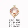 Accesorios para joyería semiacabados directo de fábrica colgante de piedra de color metálico colgante para collar pulsera pendientes DIY
