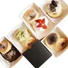 Caixa para Bolo Mousse Estilo Coreano Simples Mousse Camada de Leite Bolo Tiramisu Leite de Soja Caixa Gaveta Caixa de Embalagem