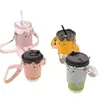 Titular de Tarjeta Personalizado Creativo Patrón Bolso de Cuero PU Taza de Café Taza de Té con Leche Taza de Agua Cubierta Protectora para Manos Logo Personalizado