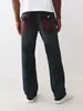Marca de Moda de Rua Americana Verdadeira Transfronteiriça Jeans Y2K Branco Linha Grossa Buda Reto Jeans Casual para Homens