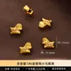 Jingde Jewelry Colgante Caballo Pequeño Bañado en Oro Año del Zodiaco Accesorios DIY Colgante para Collar