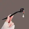 Loulan Lluvia Ahumada ~ Pasador de Madera Sandalo para Mujer Pasador de Gama Alta Nuevo Chino Simple Cabello Conjunto de Cabello Adorno para el Cabello