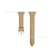Aplicable para Apple Watch Series 7-8-9 Correa de Muñeca Apple Watch 456se Cintura Delgada Patrón a Cuadros Correa de Reloj de Cuero Genuino