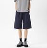Shorts Casuais de Secagem Rápida com Bolso com Zíper e Logo Triangular de Verão Calças Esportivas de Corrida Finas Retro de Cinco Pontos Calças Acima do Joelho