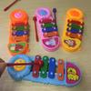 Piano de Batida Manual Mini Desenho Animado para Bebês Instrumento de Percussão Plástico Infantil Brinquedos Musicais para Bebês Educação Musical Precoce Brinquedos de Presente