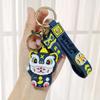 Dança do Leão Tendência Nacional Gato da Sorte Chaveiro Dança do Leão Pingente de Figura 3D Desenho Animado Decoração de Bolsa Carro Presente Atacado
