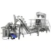 Máquina de Embalagem Automática em Sacos para Enchimento de Líquidos Granulados e Molhos, Balança Combinada Multi-Cabeças, Máquina de Embalagem para Medição, Pesagem e Dosagem
