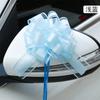 50 bolas de gasa de nieve a cuadros con flores de malla dibujadas a mano, flores de plástico con cordón y cuerda para atar, embalaje decorativo de flores para decoración de bodas y coches.