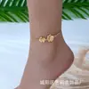 Versión coreana de simple tendencia de moda tobillera de cadena femenina popular en línea nicho sentido de diseño alto sentido joyería para el pie al por mayor tendencia