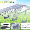 Soporte Fotovoltaico Bilateral para Cochera Nuevo Conjunto Completo Fotovoltaico de Aleación de Aluminio para Soporte de Cochera