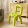 Taburete de Tocador, Taburete de Tocador para Dormitorio, Silla de Comedor de Diseñador con Tubo Curvado, Silla Pulpo, Silla de Maquillaje Dopamina, Silla Irregular
