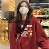Sudadera con capucha de forro polar de cuello redondo para primavera y otoño para mujer 2025 Nueva moda holgada elegante chaqueta de principios de otoño de manga larga top moderno