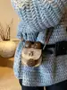 Nuevas Bolsas de Niñas de Dibujos Animados de Gato Lindas Estilo Bebé Moño Mini Moda Bolso Cruzado