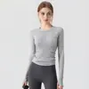 Se puede usar al aire libre, ajuste ceñido, top de yoga adelgazante para mujer, nuevo estilo 2026, top para fitness y deportes, otoño e invierno, para correr, Pilates, de manga larga