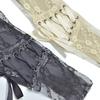 Cinturón Ancho Nuevo para Mujer de Venta Caliente Transfronterizo Cinturón Ancho Versátil Transparente con Encaje Antiguo Estampado Venta al por Mayor