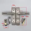 Cerradura para puerta de baño, cerradura de aleación de aluminio para baño, cocina, inodoro, cuarto de lavado, cerradura de una sola lengüeta sin llave