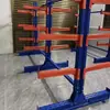 Estante en voladizo de un solo lado de doble cara Perfil de aluminio Estante de hardware Almacén Taller Tubo de acero Estantería de madera