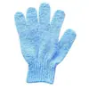 Al por Mayor en Stock Guantes de Baño Exfoliantes de Nylon de Cinco Dedos Guantes de Masaje No Necesita Toalla de Baño Bola de Baño