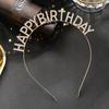 Feliz Aniversário Feliz Aniversário Faixa de Cabelo Faixa de Cabelo Adulto Crianças Coroa Coroa Celebridade da Internet Festa Acessórios de Cabelo