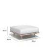 Sofá Nórdico de Exterior Sofá Impermeable de Ratán para Exteriores Silla Combinación de Mesa de Café para Patio Terraza Balcón Exterior