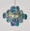 Lustre de Vidro Murano Transfronteiriço Francês Retrô de Alto Padrão para Sala de Jantar Luz de Luxo Leve Luminárias de Arte para Quarto