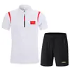 Conjunto Deportivo de Camisa Polo de Manga Corta de Secado Rápido de Verano del Equipo Chino para Hombres y Mujeres Uniforme de Entrenador Personalizado Uniforme de Entrenamiento Uniforme de Grupo