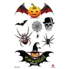Pegatinas de tatuaje de Halloween serie de terror pegatinas de tatuaje pequeñas flores brazo pegatinas de tatuaje impermeables pegatinas de tatuaje de cicatriz pegatinas para la cara