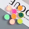 Accesorios Lindos de Cara Sonriente de Resina para Manualidades Pegamento de Crema Pasador Imán para Refrigerador Hebilla de Zapato Parche Decorativo Material