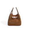 Nova coleção Outono/Inverno 2026: bolsa de mão de couro genuíno, um design luxuoso e sofisticado, com acabamento fosco, uma bolsa de ombro e uma bolsa transversal única para vendas transfronteiriças
