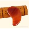 Raspador de ágata rojo natural al por mayor multifuncional Jade Taiji chismes raspador raspador con forma de pez belleza facial