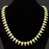 Colar Cubano Geométrico de Diamante Preto Leopardo Masculino Corrente de Clavícula Dominante Hip Hop Europeu e Americano
