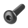 Parafusos de cabeça cilíndrica sextavada, parafusos de cabeça cilíndrica sextavada em liga de alumínio, M3M6 anodizado preto, parafusos de cabeça cilíndrica sextavada resistentes à corrosão