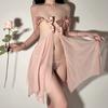 Ropa Interior Sexy Sexy Perspectiva Francesa Malla Tirantes Finos Deseo Puro Tirantes Lazo Espalda Descubierta Tirantes Falda Traje