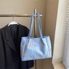 Bolso Transfronterizo de Gran Capacidad para Mujer 2025 Nuevo Verano Versátil Casual Bolso de Hombro Bolso Tote para Clase de Estudiante Universitario