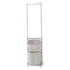 Cesta de Ropa Sucia Desmontable de Pie para el Hogar, Tapa, Cesta de Ropa Sucia, Cesta de Almacenamiento, Colgador de Ropa Plegable Simple Engrosado para Dormitorio