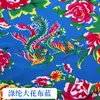 Algodón Seda Estampado de Verano Noreste Tela Floral Grande Estilo Étnico Tela de Algodón Tela para Ropa Mantel Tela de Algodón Rayón Mantel