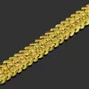 Pulsera de reloj de hombre hip-hop europeo y americano con diamantes completos, chapado en oro al vacío de 18 quilates, pulsera dominante, pulsera, joyería, primera generación de cabello